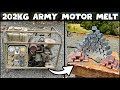202KG Army Motor Melt Down - 1969 - Free Metal - ASMR Metal Melting - Trash To Treasure - BigStackD