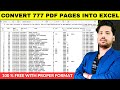 Convert 777 PDF Pages into Excel With Proper Format | 100% Free | PDF Convertor
