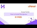 How to Install Wordpress in cPanel | Hostazo Tutorials