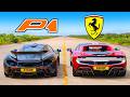 McLaren P1 v Ferrari 296: DRAG RACE