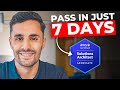 How I Passed AWS Solutions Architect Associate Exam in JUST 7 DAYS