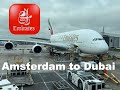 Emirates Economy Class - Amsterdam to Dubai (A380)