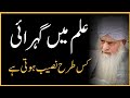 Ilm May Gahrai | علم میں گہرائی | Molana Peer Zulfiqar Ahmad Naqshbandi Db