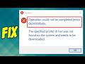 How to Fix Network Printer Error 0x00000bcb in Windows PC