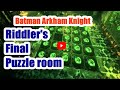 Batman Arkham Knight Riddler's Final Exam Puzzle room 4 solution