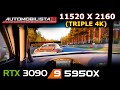 Automobilista 2 | 11520x2160 | Triple 4K Monitor setup | RTX 3090 | 5950X