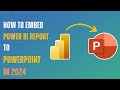 How to Embed Microsoft POWER BI Dashboard in Microsoft PowerPoint | 2024