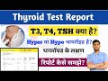 How to understand Thyroid Test Report? What are T3, T4, TSH? Normal Range. Thyroid Function Test ...