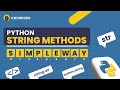 Python String Methods: upper, lower, isdigit, zfill, find, title, capitalize Tutorial