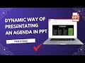 How to Create a Dynamic Agenda Slide in PowerPoint (Step-by-Step Tutorial)