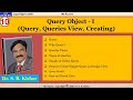 10. Ms-Access - Query Objects - I (Query, Queries View, Creating)