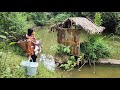 What happens when a single mom renovates a bamboo house in a pond in just 24 hours?