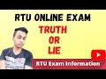 Rajasthan Technical University (RTU) Exam information |  RTU Online Exam Information