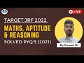 Maths \u0026 Aptitude | Target JRF 2022 | Solved PYQ's | UGC NET 2021