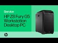 Removing \u0026 Replacing Parts | HP Z8 Fury G5 Workstation Desktop PC | HP Computer Service | HP Support