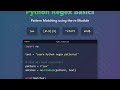 Python Regex Tutorial for Beginners: Master Pattern Matching with re Module 🐍
