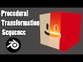 How to Make a Procedural Transformation Sequence in Blender 2.8x | Intermediate Tutorials