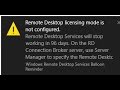 Multipoint Server 2016 Error: Remote Desktop licensing mode is not configured
