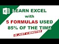 Excel for Beginners: Top 5 Formulas You Must Know (with Examples)
