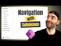 Navigation with Submenus in Power Apps