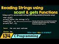Reading Strings using scanf and gets Functions