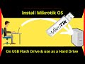 Mikrotik Install on USB and use as a Hard Disc | Install Mikrotik on USB Flash  Urdu/Hindi | iT Info