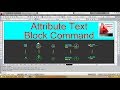Attribute Text Block in AutoCad II Attribute Blocks Hindi/Urdu Tutorial