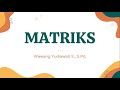 Matematika Kelas 11 - Matriks (Pengertian, Notasi, Jenis, dan Ordo)