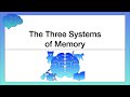 The Three Systems of Memory