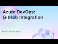Azure DevOps: GitHub Integration