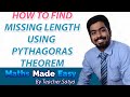 How to Find the Missing Side using Pythagoras Theorem