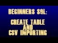 CREATE TABLE and import CSV Using PostgreSQL