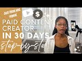 How to make money as a content creator in 30 days | Week by week plan | Earn Full time on YouTube