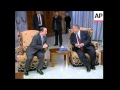 Kurdish faction leaders Barzani and Talabani meet