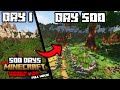 I Survived 500 Days in Hardcore Minecraft [FULL MOVIE]