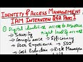 Identity and Access Management Interview Questions and Answers | Part 1 | Cybersecurity Interview `