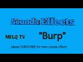 Burp | Sounds effect | use for video editing