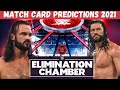 WWE Elimination Chamber 2021 | Match Card | Predictions