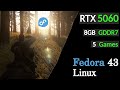 RTX 5060 8GB - 8GB VRam with the Magnificent Fedora Linux