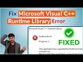 Fix Microsoft Visual C++ Runtime Library Error | Windows 10/11 #microsoft
