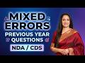 Spotting Errors Asked in NDA / CDS | Previous Year Paper | English With Rani Ma'am