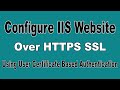 Configure IIS HTTPS Website for specific group access using User Certificate based authentication