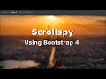Scrollspy Using Bootstrap 4