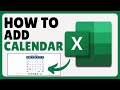 How To Insert Calendar In Excel (2025)