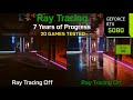 Ray Tracing On vs Off in 20 Games - 7 Years of Progress | Graphics/Performance Comparison | RTX 5080