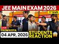 JEE Mains 2026: 4 Apr Shift 1 Exam Student Reaction LIVE from Kota | Paper Level, Weightage, Cutoff