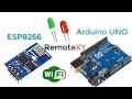 Arduino UNO \u0026 ESP8266 and control using smartphone