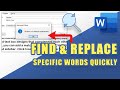 How-To:  FIND \u0026 REPLACE Specific Words Quickly in a Word Document