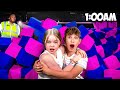 My Daughter's 24 HOUR TRAMPOLINE PARK Challenge