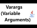 Varargs in Java | Variable Arguments